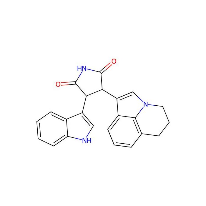 3-(5，6-二氢-4H-吡咯并[3，2，1-ij]喹啉-1-基)-4-(1H-吲哚-3-基)吡咯烷