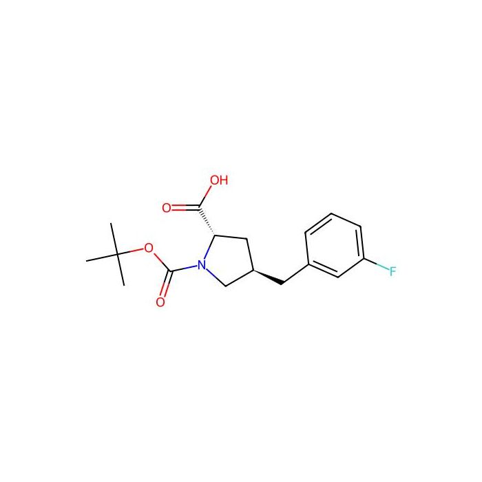 (2S，4R)-1-(叔丁氧基羰基)-4-(3-氟苄基)吡咯烷-2-甲酸