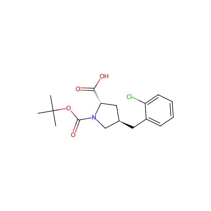 (2S，4R)-1-(叔丁氧基羰基)-4-(2-氯苄基)吡咯烷-2-甲酸