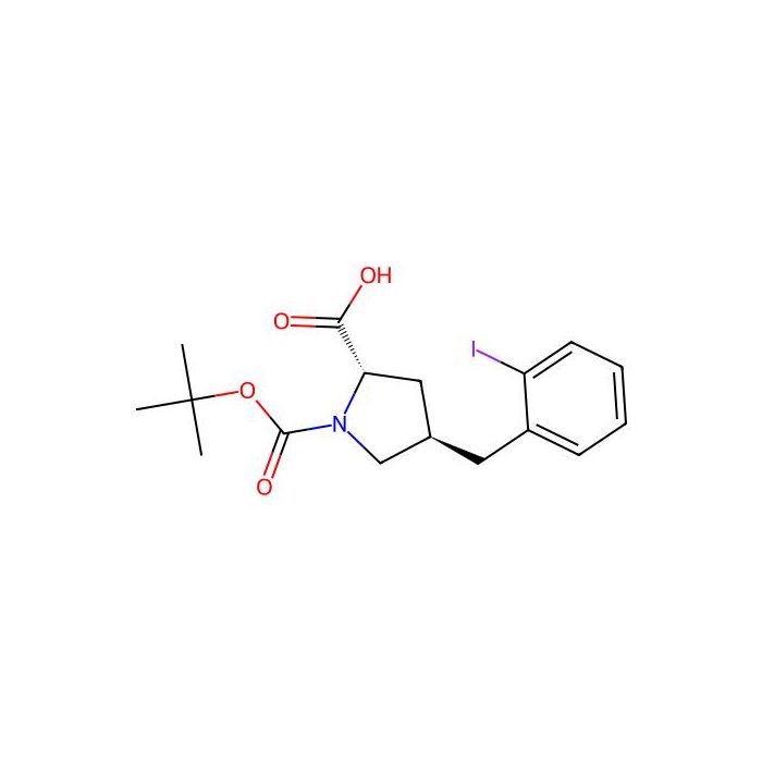 (2S，4R)-1-(tert-Butoxycarbonyl)-4-(2-iodobenzyl)pyrrolidine-2-carboxylicacid