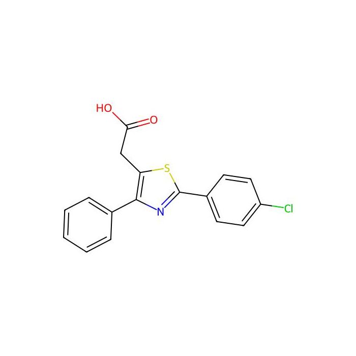 2-(2-(4-Chlorophenyl)-4-phenylthiazol-5-yl)acetic acid
