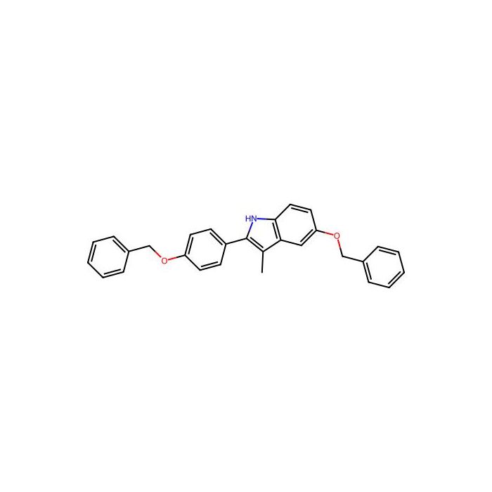 3-甲基-5-苄氧基-2-(4-苄氧基苯基)-1H-吲哚（ 巴多昔芬中间体）