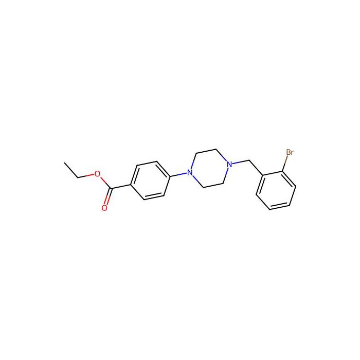 乙基 4-[4-(2-溴苄基)-1-哌嗪基]苯甲酸酯