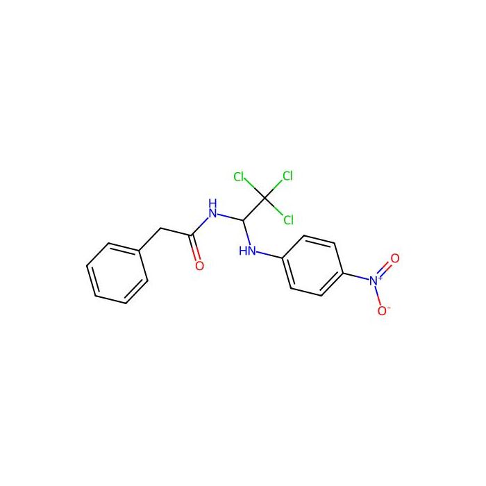 2-phenyl-N-[2,2,2-trichloro-1-(4-nitroanilino)ethyl]acetamide
