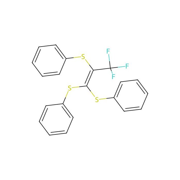 1-Propene, 3,3,3-Trifluoro-1,1,2-tris(phenylthio)-