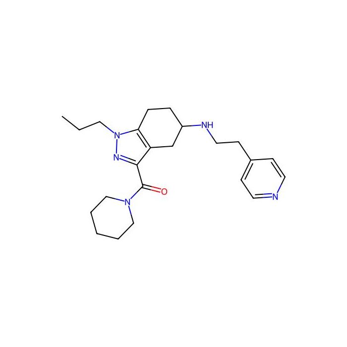 Piperidin-1-yl-[1-propyl-5-(2-pyridin-4-ylethylamino)-4,5,6,7-tetrahydroindazol-3-yl]methanone
