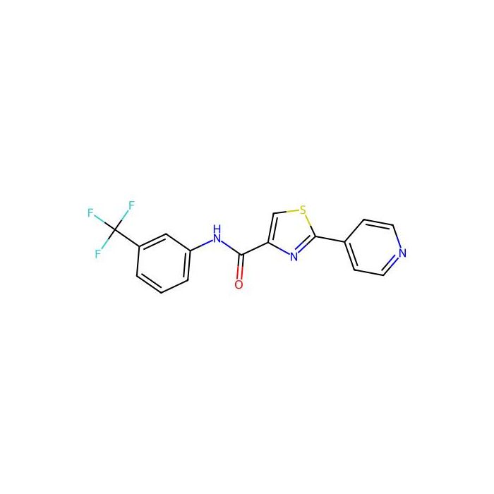 2-(4-pyridinyl)-N-[3-(trifluoromethyl)phenyl]-1,3-thiazole-4-carboxamide