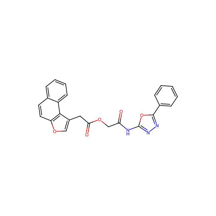 [(5-Phenyl-1,3,4-oxadiazol-2-yl)carbamoyl]methyl 2-{naphtho[2,1-b]furan-1-yl}acetate