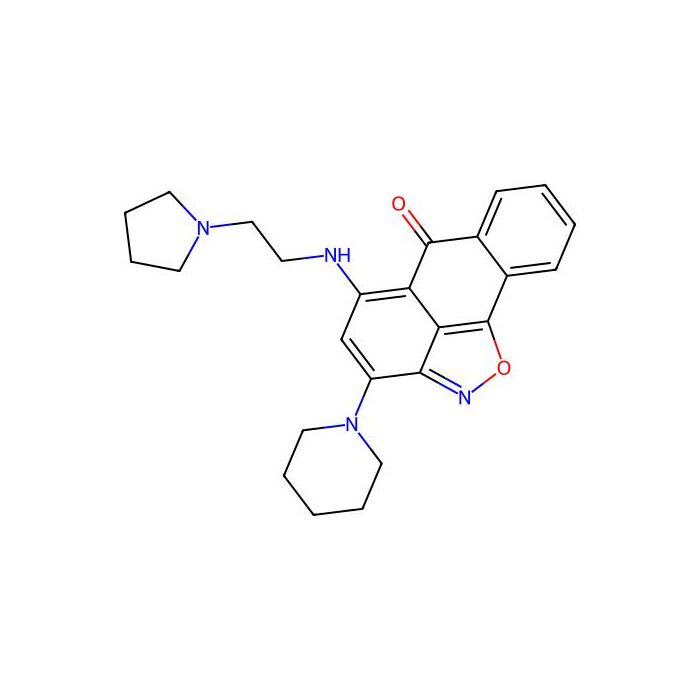 3-(1-Piperidyl)-5-[[2-(1-pyrrolidinyl)ethyl]amino]-6H-anthra[1,9-cd]isoxazol-6-one