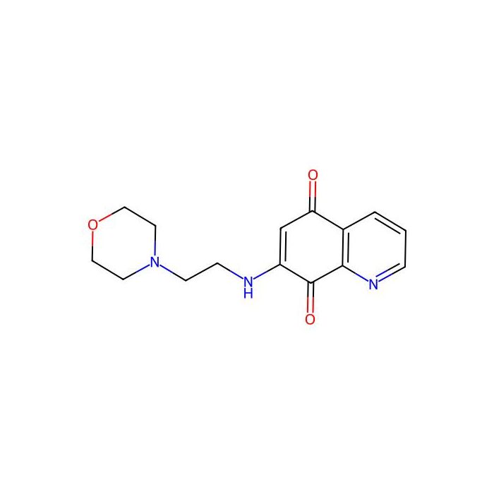 5,8-Quinolinedione, 7-((2-(4-morpholinyl)ethyl)amino)-