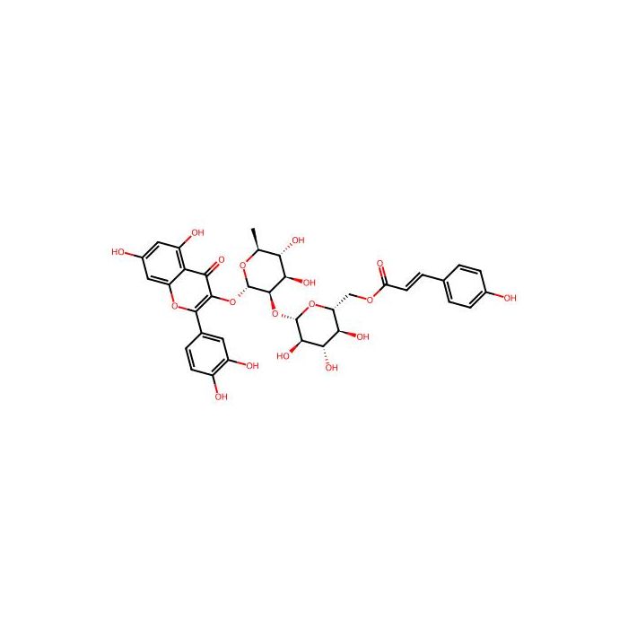 3-O-{2-O-[6-O-(p羟基-反-香豆酰)-葡萄糖基]-鼠李糖基}槲皮素