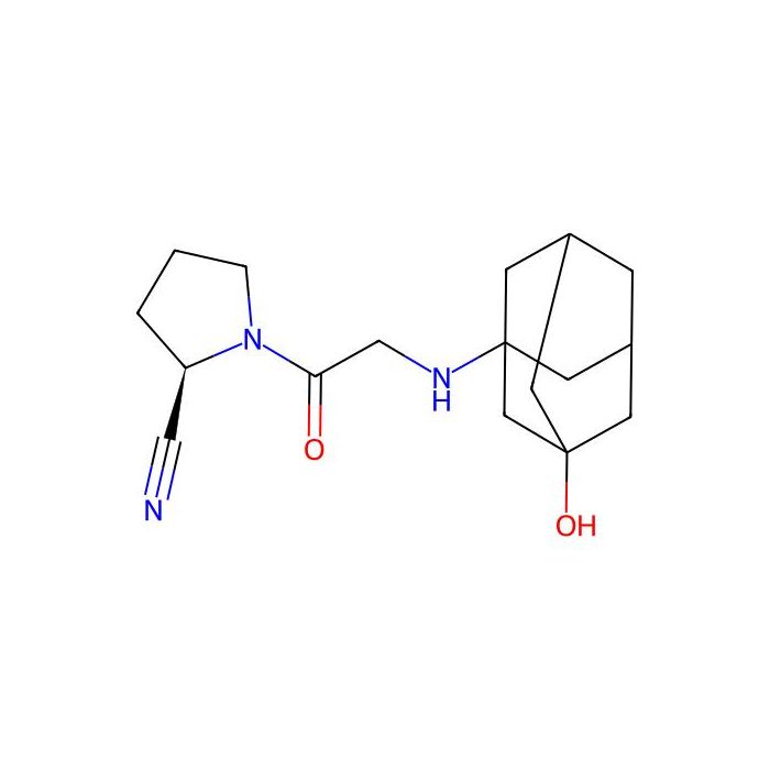 rel-(2R)-1-(2-((3-Hydroxytricyclo(3.3.1.13,7)dec-1-yl)amino)acetyl)-2-pyrrolidinecarbonitrile
