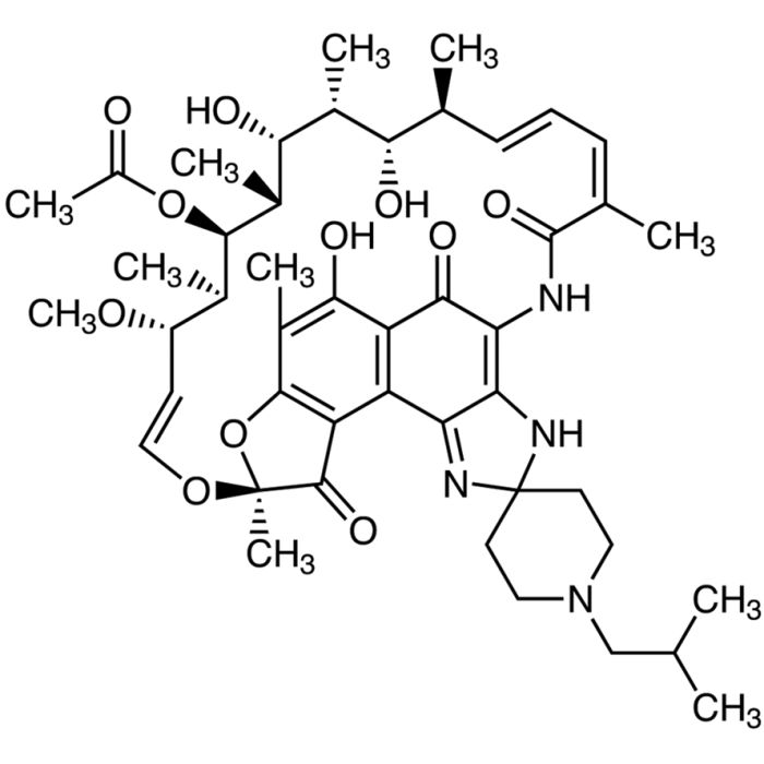 利福布汀, 细菌 DNA 定向 RNA 聚合酶抑制剂