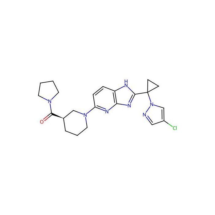 [(3R)-1-[2-[1-(4-chloropyrazol-1-yl)cyclopropyl]-1H-imidazo[4,5-b]pyridin-5-yl]piperidin-3-yl]-pyrrolidin-1-ylmethanone