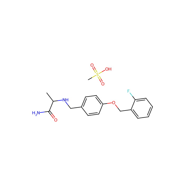 Ralfinamide Mesylate,Na +通道阻滞剂