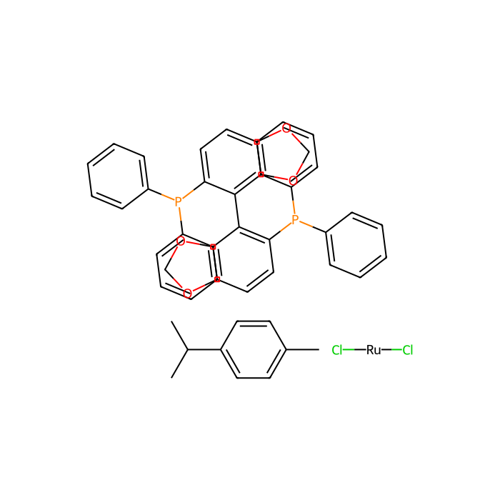 氯[(R)-(+)-5,5′-双(二苯基膦)-4,4′-二-1,3-苯并二噁茂](p-伞花素)氯化钌(II)