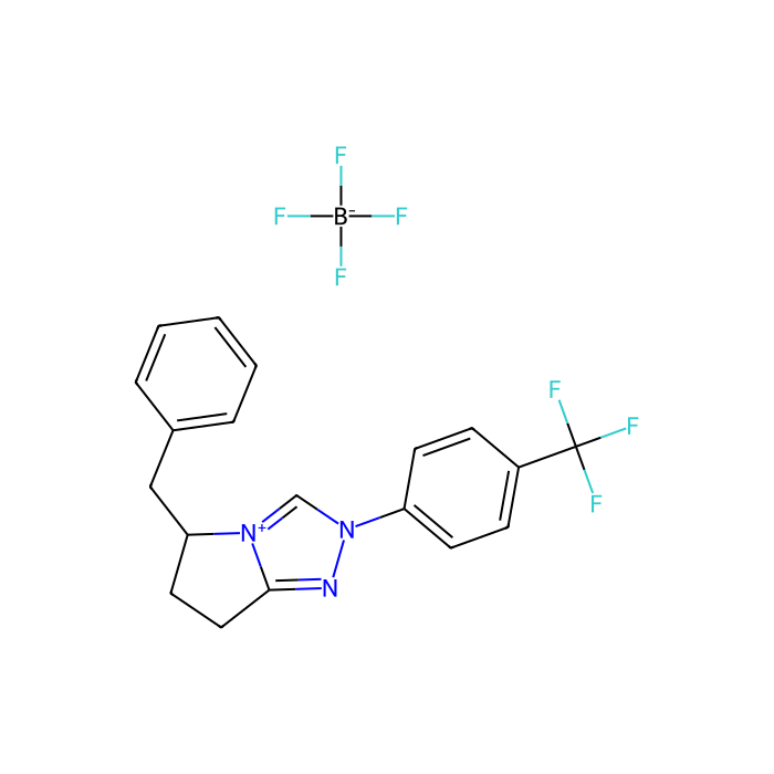 (R)-苄基-2-[4-(三氟甲基)苯基]-6,7-二氢-5H-吡咯并[2,1-c][1,2,4]三唑四氟硼酸盐