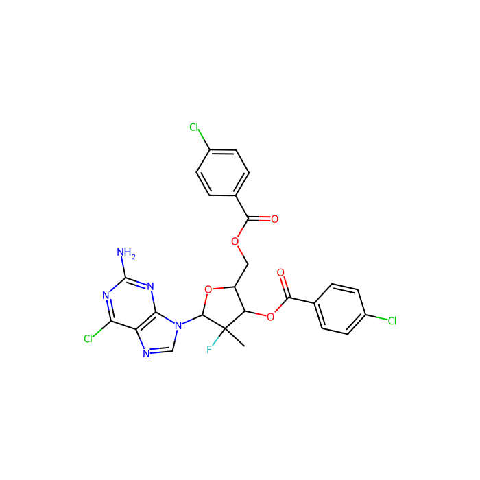 9-[(2R)-3,5-双-O-(4-氯苯甲酰基)-2-脱氧-2-氟-2-甲基-β-D-赤式五呋喃糖基]-6-氯-9H-嘌呤-2-胺