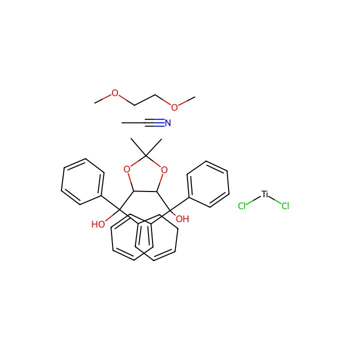 （4R，5R）-（-）-2,2-二甲基-α，α，α''，α''-四苯基-1,3-二氧戊环-4,5-二甲醇基[1,2-双（二甲氧基）乙烷]二氯化钛（IV）乙腈加合物