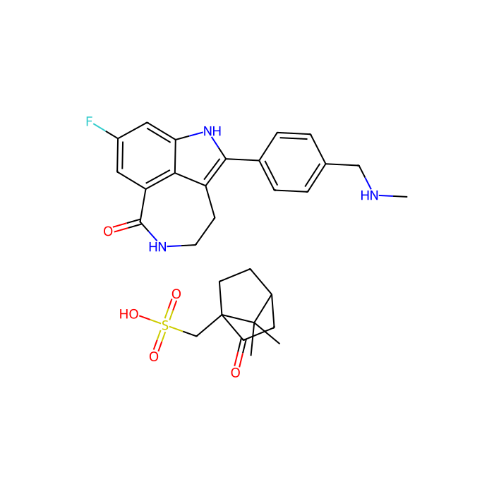 瑞卡帕布樟脑磺酸盐, PARP 1、2 和 3 抑制剂