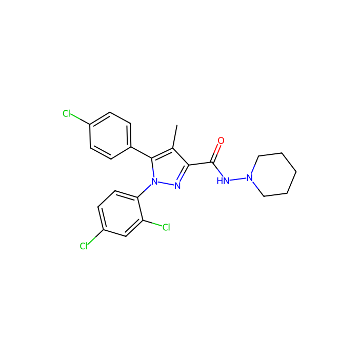 Rimonabant (SR141716), 大麻素 CB1 受体拮抗剂