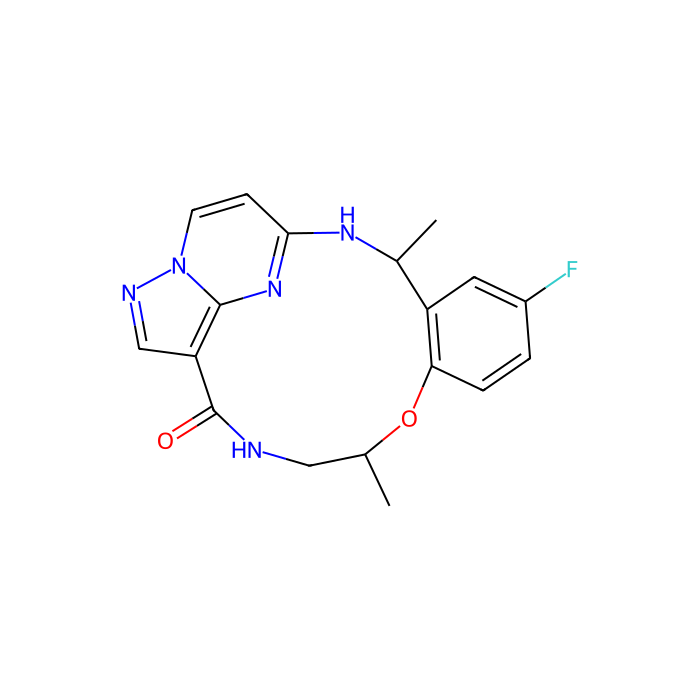 Repotrectinib (TPX-0005), ALK 受体酪氨酸激酶抑制剂；c-ros 致癌基因 1；受体酪氨酸激酶抑制剂；Janus 激酶 2 抑制剂；神经营养受体酪氨酸激酶 1 抑制剂；神经营养受体酪氨酸激酶 2 抑制剂；神经营养受体酪氨酸激酶 3 抑制剂