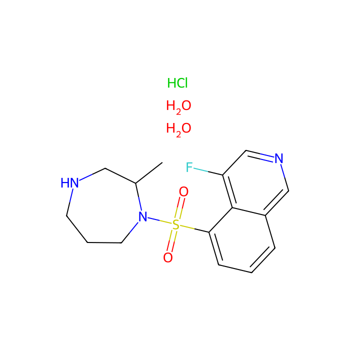 二水合物利帕西地尔(K-115)盐酸盐, Rho- 相关蛋白激酶抑制剂