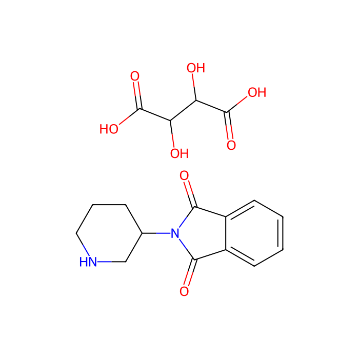 (R)-2-(哌啶-3-基)异吲哚啉-1,3-二酮 (2S,3S)-2,3-二羟基琥珀酸盐