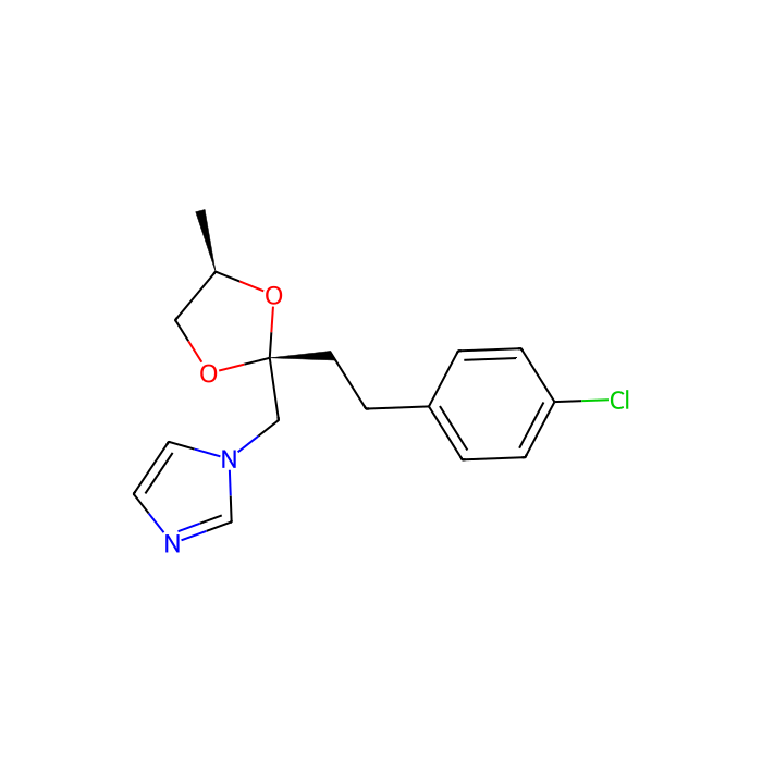 1-[[(2R,4R)-2-[2-(4-chlorophenyl)ethyl]-4-methyl-1,3-dioxolan-2-yl]methyl]imidazole, 血氧合酶 1 抑制剂；血氧合酶 2 抑制剂