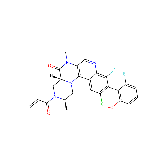 (2R,4aR)-11-Chloro-9-fluoro-10-(2-fluoro-6-hydroxyphenyl)-2,6-dimethyl-3-(prop-2-enoyl)-2,3,4,4a-tetrahydro-1H-pyrazino[1′,2′:4,5]pyrazino[2,3-c]quinolin-5(6H)-one, KRAS 抑制剂