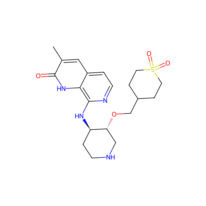8-[[(3R,4R)-3-[(1,1-dioxothian-4-yl)methoxy]piperidin-4-yl]amino]-3-methyl-1H-1,7-naphthyridin-2-one, 含 AAA 结构域的 ATPase 家族 2 抑制剂
