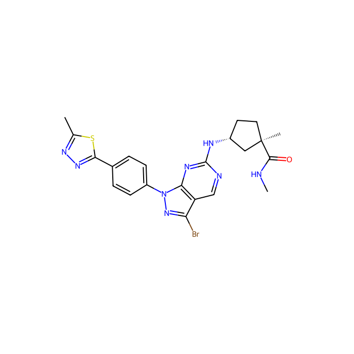 (1R,3R)-3-[[3-bromo-1-[4-(5-methyl-1,3,4-thiadiazol-2-yl)phenyl]pyrazolo[3,4-d]pyrimidin-6-yl]amino]-N,1-dimethylcyclopentane-1-carboxamide, 真核翻译启动因子 2α 激酶 4 抑制剂