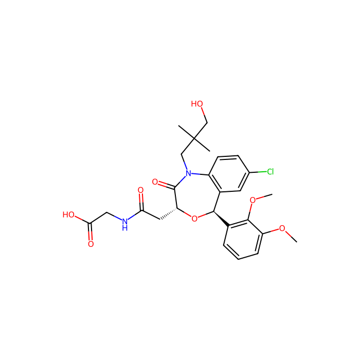 2-{2-[(3R,5S)-7-chloro-5-(2,3-dimethoxyphenyl)-1-(3-hydroxy-2,2-dimethylpropyl)-2-oxo-1,2,3,5-tetrahydro-4,1-benzoxazepin-3-yl]acetamido}acetic acid, 角鲨烯合成酶抑制剂 