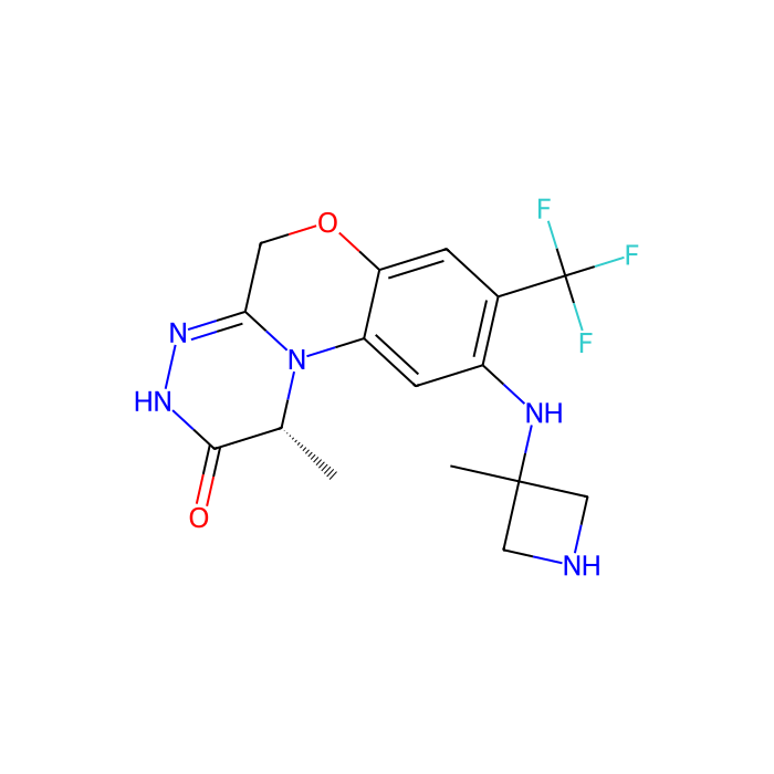 (1R)-1-methyl-9-[(3-methylazetidin-3-yl)amino]-8-(trifluoromethyl)-3,5-dihydro-1H-[1,2,4]triazino[3,4-c][1,4]benzoxazin-2-one, 蛋白激酶 Cθ 抑制剂