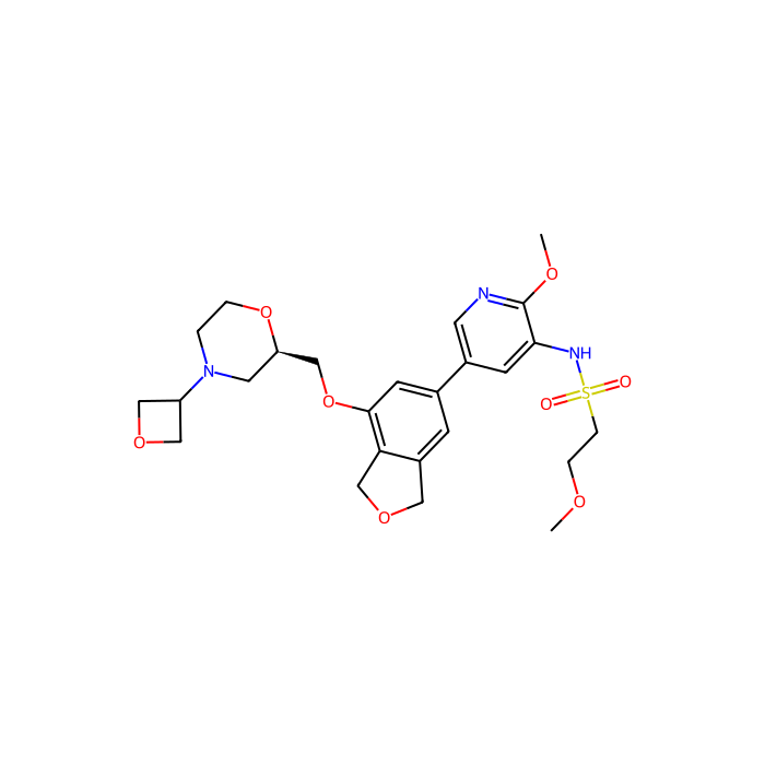 (R)-2-Methoxy-N-(2-methoxy-5-(7-((4-(oxetan-3-yl)morpholin-2-yl)methoxy)-1,3-dihydroisobenzofuran-5-yl)pyridin-3-yl)ethanesulfonamide, 磷脂酰肌醇 3-激酶催化亚基 3 型抑制剂;磷脂酰肌醇-4;5-二磷酸 3-激酶催化亚基 alpha 型抑制剂;磷脂酰肌醇-4;5-二磷酸 3-激酶催化亚基 beta 型抑制剂;磷脂酰肌醇-4;5-二磷酸 3-激酶催化亚基 delta 型抑制剂5-二磷酸 3-激酶催化亚基 beta 型;磷脂酰肌醇-4;5-二磷酸 3-激酶催化亚基 delta 型;磷脂酰肌醇-4;5-二磷酸 3-激酶催化亚基 gamma 型的抑制剂