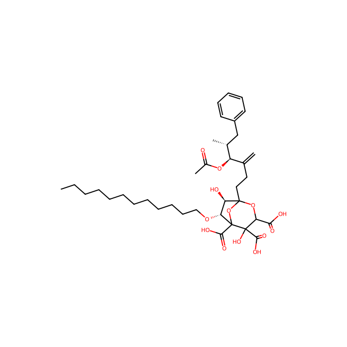 (6R,7R)-1-[(4S,5R)-4-(acetyloxy)-5-benzyl-3-methylidenehexyl]-6-(dodecyloxy)-4,7-dihydroxy-2,8-dioxabicyclo[3.2.1]octane-3,4,5-tricarboxylic acid, 角鲨烯合成酶抑制剂 