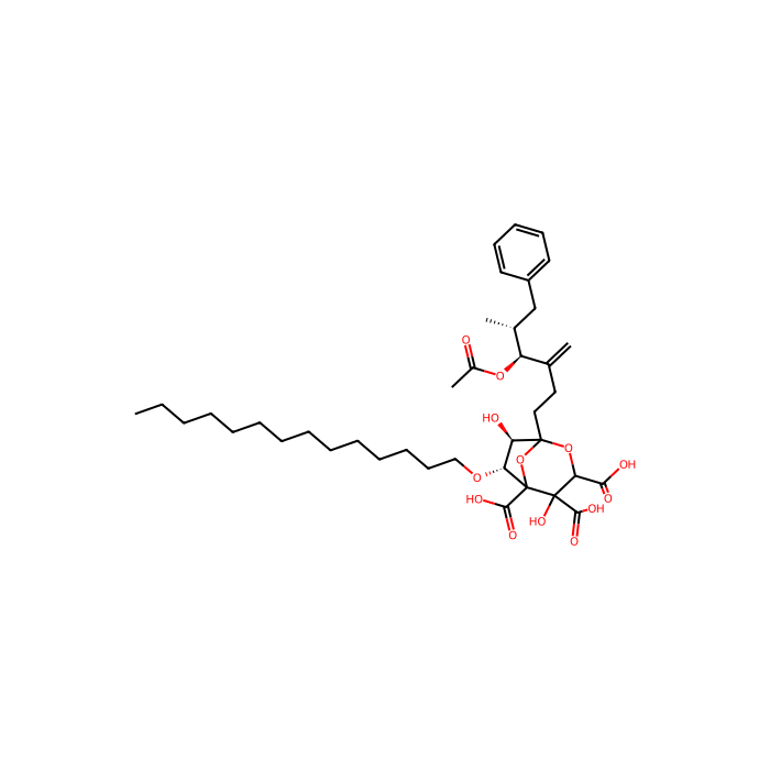 (6R,7R)-1-[(4S,5R)-4-(acetyloxy)-5-benzyl-3-methylidenehexyl]-4,7-dihydroxy-6-(tetradecyloxy)-2,8-dioxabicyclo[3.2.1]octane-3,4,5-tricarboxylic acid, 角鲨烯合成酶抑制剂 