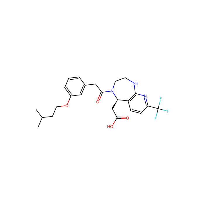 2-[(5R)-4-{2-[3-(3-methylbutoxy)phenyl]acetyl}-8-(trifluoromethyl)-1H,2H,3H,4H,5H-pyrido[2,3-e][1,4]diazepin-5-yl]acetic acid, BB 3 受体激动剂