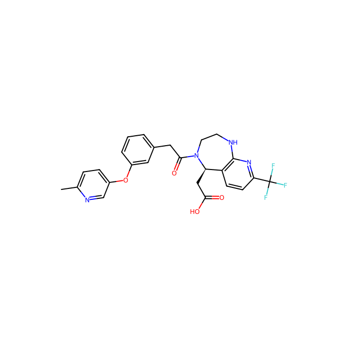 2-[(5R)-4-(2-{3-[(6-methylpyridin-3-yl)oxy]phenyl}acetyl)-8-(trifluoromethyl)-1H,2H,3H,4H,5H-pyrido[2,3-e][1,4]diazepin-5-yl]acetic acid, BB 3 受体激动剂