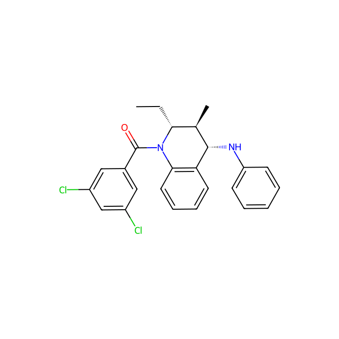 [(2R,3S,4S)-4-anilino-2-ethyl-3-methyl-3,4-dihydro-2H-quinolin-1-yl]-(3,5-dichlorophenyl)methanone, P2Y 1 受体拮抗剂