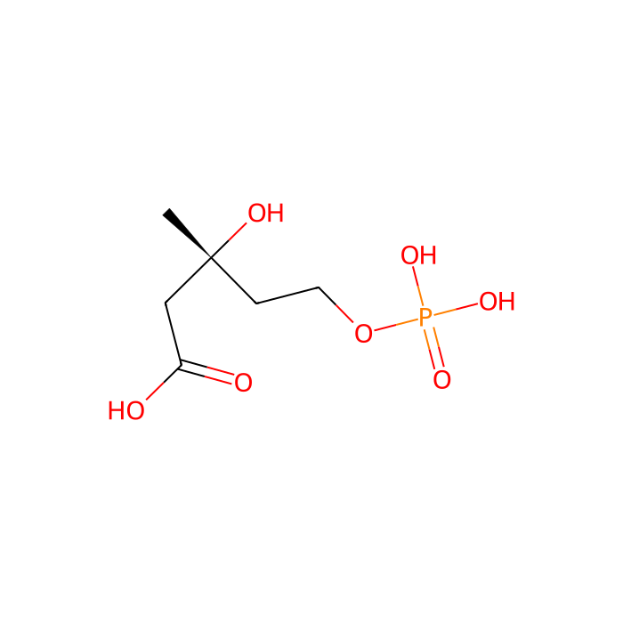 (R)-5-phosphomevalonate