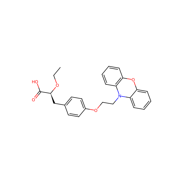 ragaglitazar, 过氧化物酶体增殖激活受体-α的激动剂；过氧化物酶体增殖激活受体-γ的激动剂