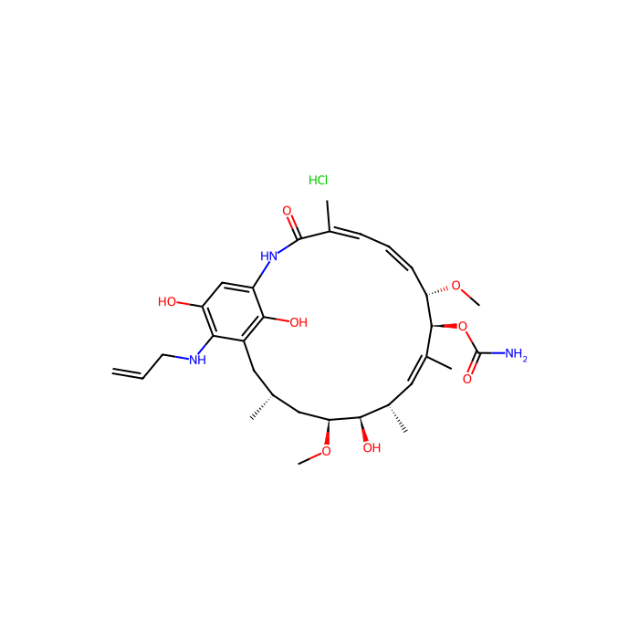 retaspimycin hydrochloride, 热休克蛋白 HSP90 抑制剂