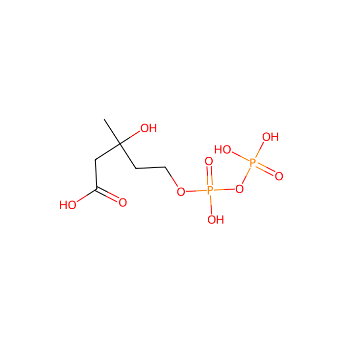 (RS)-5-diphosphomevalonate, 甲羟戊酸激酶抑制剂