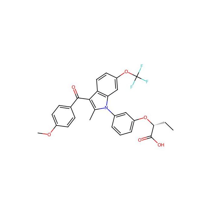 (R)-2-(3-(3-(4-methoxybenzoyl)-2-methyl-6-(trifluoromethoxy)-1H-indol-1-yl)phenoxy)butanoic acid, 过氧化物酶体增殖激活受体伽马调节剂