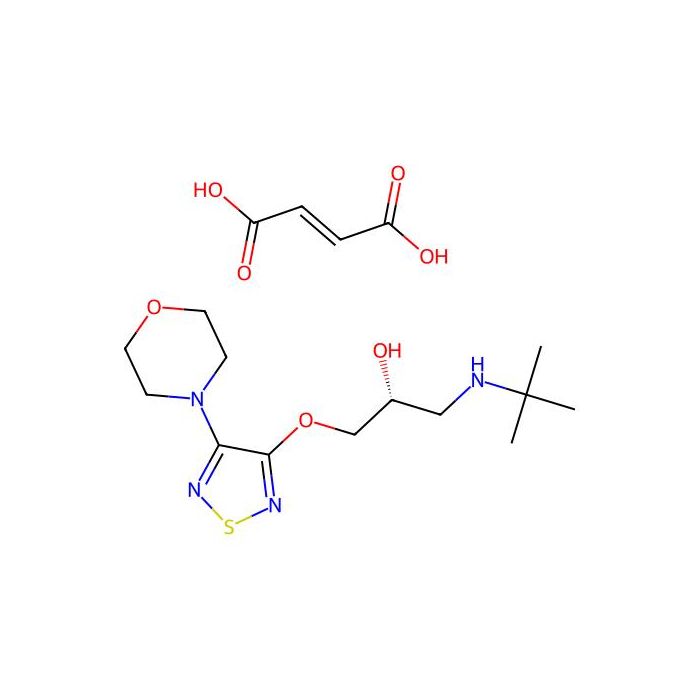 (2R)-1-(tert-butylamino)-3-[(4-morpholino-1,2,5-thiadiazol-3-yl)oxy]propan-2-ol fumaric acid