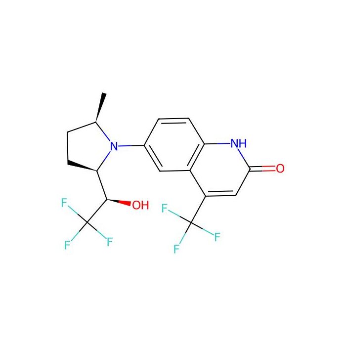 6-[(2R,5R)-2-methyl-5-[(1R)-2,2,2-trifluoro-1-hydroxyethyl]pyrrolidin-1-yl]-4-(trifluoromethyl)-1,2-dihydroquinolin-2-one, 雄激素受体调节剂