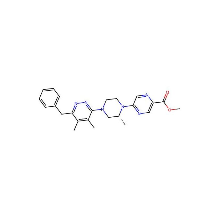 (R)-Methyl 5-(4-(6-benzyl-4,5-dimethylpyridazin-3-yl)-2-methylpiperazin-1-yl)pyrazine-2-carboxylate