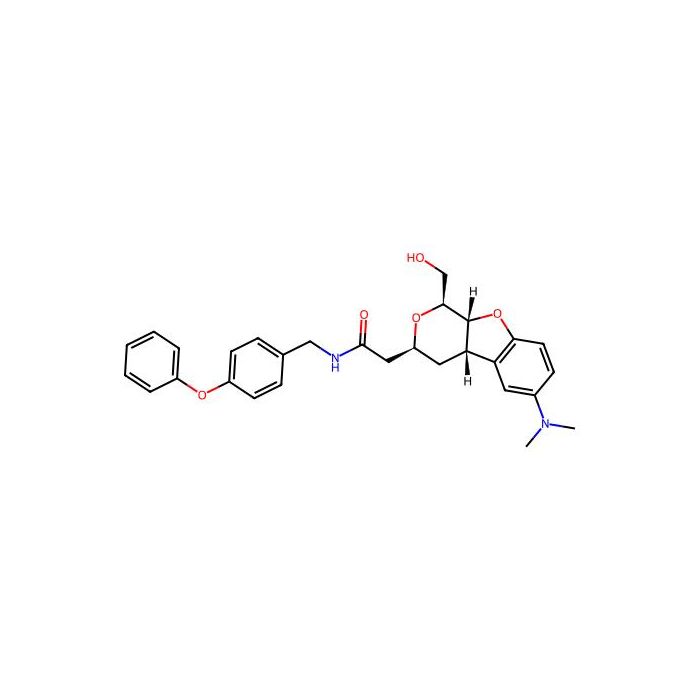 2-[(1S,3S,4aS,9aR)-6-(dimethylamino)-1-(hydroxymethyl)-3,4,4a,9a-tetrahydro-1H-pyrano[3,4-b]benzofuran-3-yl]-N-[(4-phenoxyphenyl)methyl]acetamide