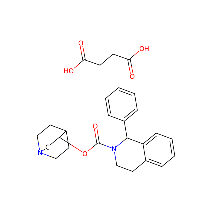 索利那辛琥珀酸盐, 肌卡因乙酰胆碱受体 M2 拮抗剂